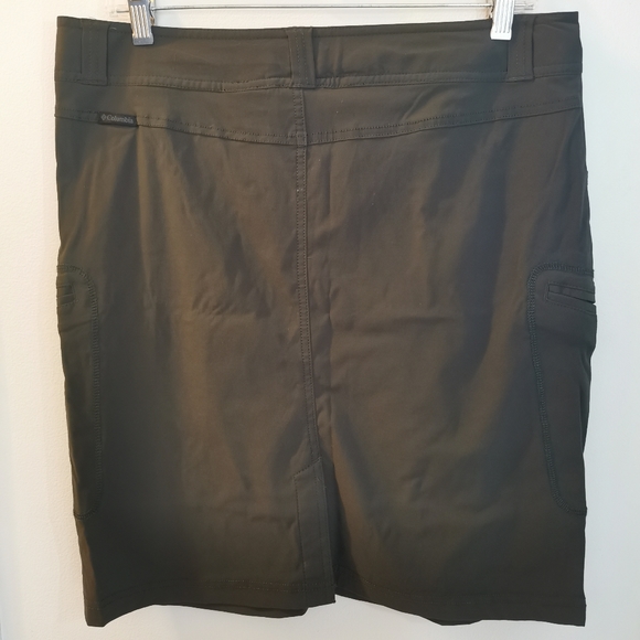 COLUMBIA | Mini Skirt, Dark Khaki Green - Picture 2 of 5